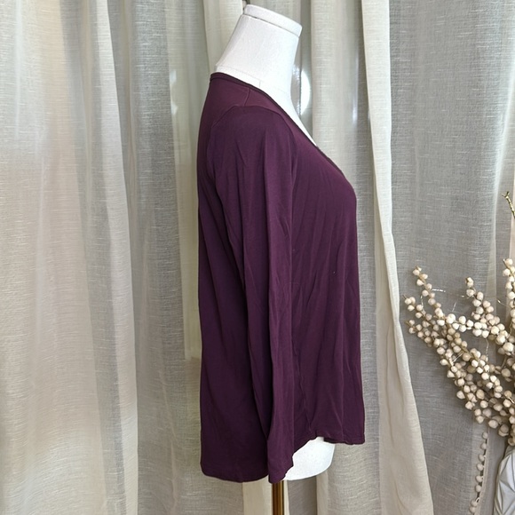 Talula Aritzia Sz S Maroon soft long sleeve shirt - Picture 4 of 6